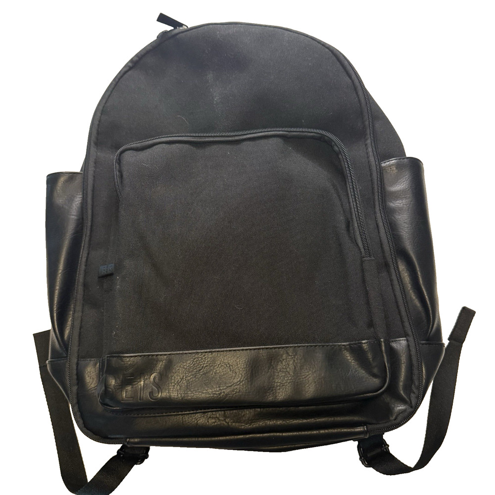 BEIS The Backpack Black Unisex Padded Shoulder Straps Travel Commute Bag NWT New